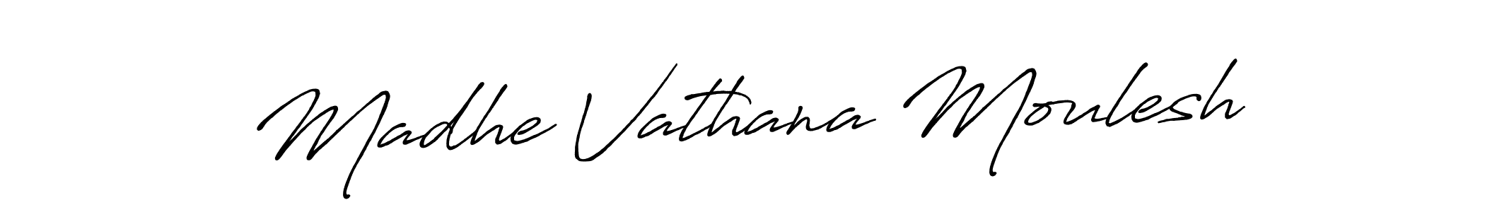 You can use this online signature creator to create a handwritten signature for the name Madhe Vathana Moulesh. This is the best online autograph maker. Madhe Vathana Moulesh signature style 7 images and pictures png