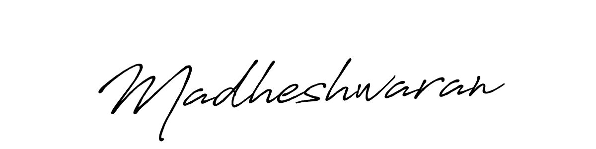 Use a signature maker to create a handwritten signature online. With this signature software, you can design (Antro_Vectra_Bolder) your own signature for name Madheshwaran. Madheshwaran signature style 7 images and pictures png