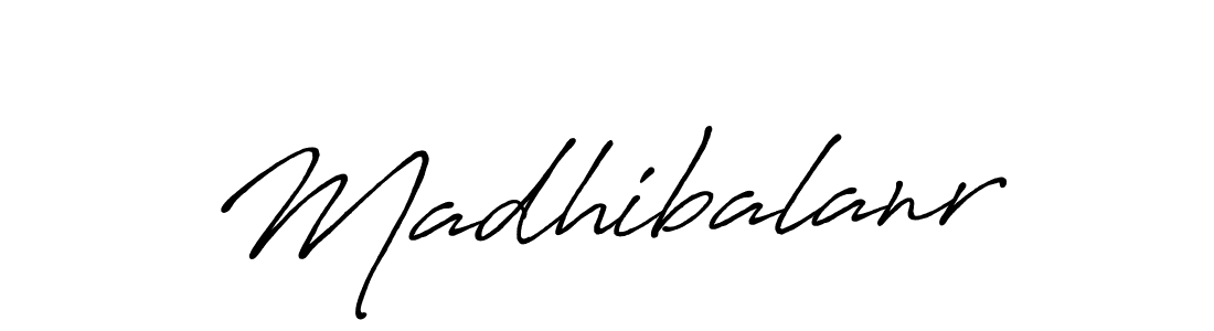 Create a beautiful signature design for name Madhibalanr. With this signature (Antro_Vectra_Bolder) fonts, you can make a handwritten signature for free. Madhibalanr signature style 7 images and pictures png