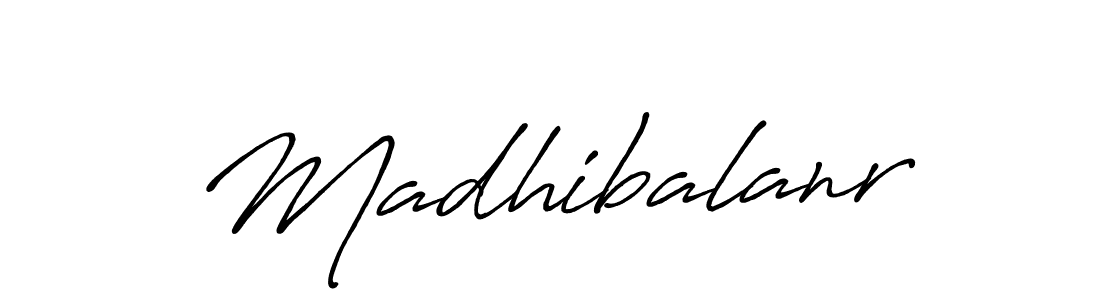 Madhibalanr stylish signature style. Best Handwritten Sign (Antro_Vectra_Bolder) for my name. Handwritten Signature Collection Ideas for my name Madhibalanr. Madhibalanr signature style 7 images and pictures png