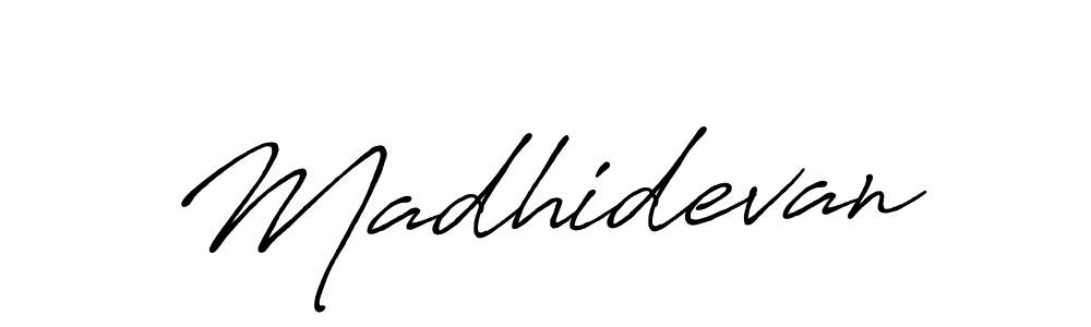 Design your own signature with our free online signature maker. With this signature software, you can create a handwritten (Antro_Vectra_Bolder) signature for name Madhidevan. Madhidevan signature style 7 images and pictures png