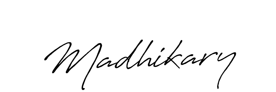 Design your own signature with our free online signature maker. With this signature software, you can create a handwritten (Antro_Vectra_Bolder) signature for name Madhikary. Madhikary signature style 7 images and pictures png