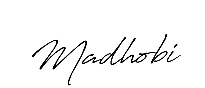 Also we have Madhobi name is the best signature style. Create professional handwritten signature collection using Antro_Vectra_Bolder autograph style. Madhobi signature style 7 images and pictures png