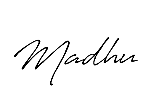 Make a beautiful signature design for name Madhu. Use this online signature maker to create a handwritten signature for free. Madhu signature style 7 images and pictures png