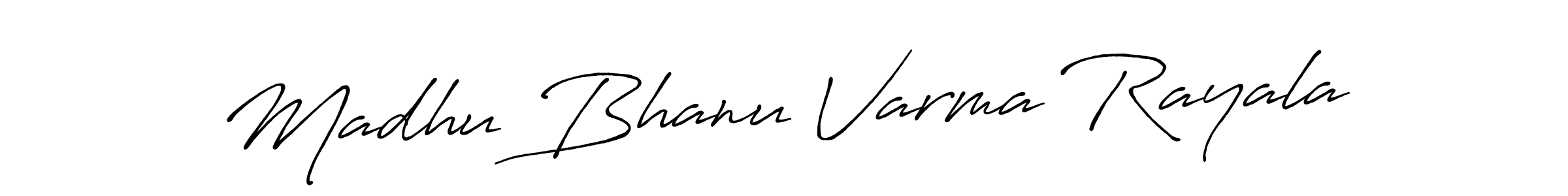 It looks lik you need a new signature style for name Madhu Bhanu Varma Rayala. Design unique handwritten (Antro_Vectra_Bolder) signature with our free signature maker in just a few clicks. Madhu Bhanu Varma Rayala signature style 7 images and pictures png