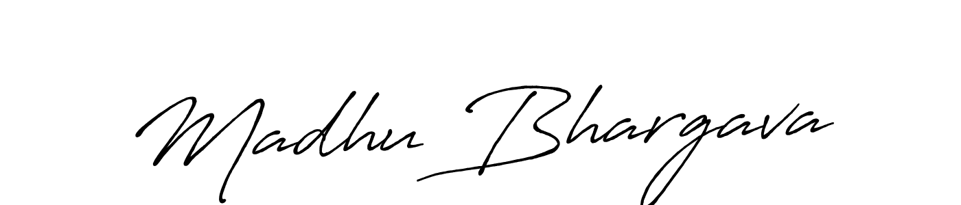 This is the best signature style for the Madhu Bhargava name. Also you like these signature font (Antro_Vectra_Bolder). Mix name signature. Madhu Bhargava signature style 7 images and pictures png