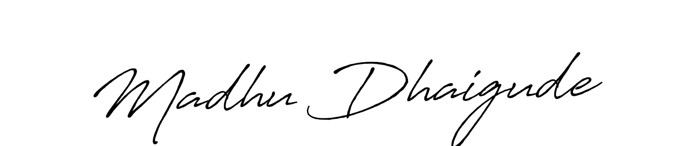 See photos of Madhu Dhaigude official signature by Spectra . Check more albums & portfolios. Read reviews & check more about Antro_Vectra_Bolder font. Madhu Dhaigude signature style 7 images and pictures png