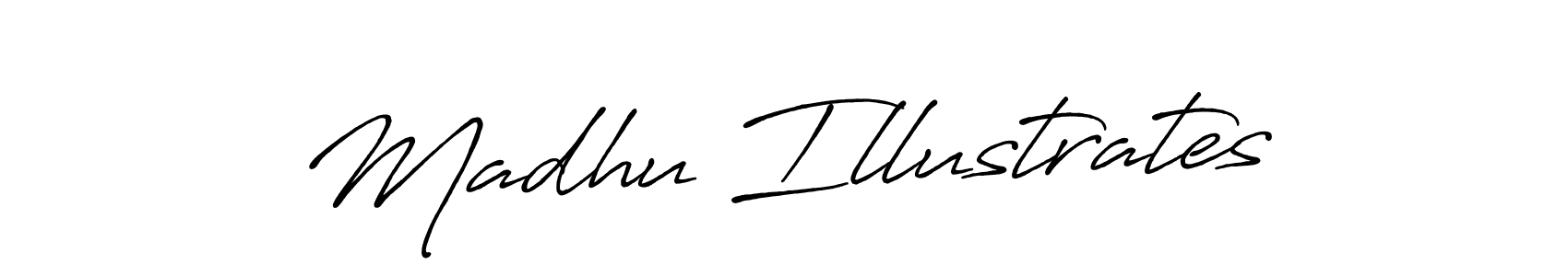 How to Draw Madhu Illustrates signature style? Antro_Vectra_Bolder is a latest design signature styles for name Madhu Illustrates. Madhu Illustrates signature style 7 images and pictures png