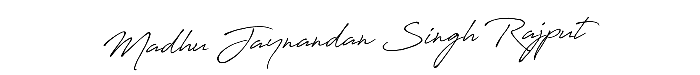 Make a beautiful signature design for name Madhu Jaynandan Singh Rajput. Use this online signature maker to create a handwritten signature for free. Madhu Jaynandan Singh Rajput signature style 7 images and pictures png