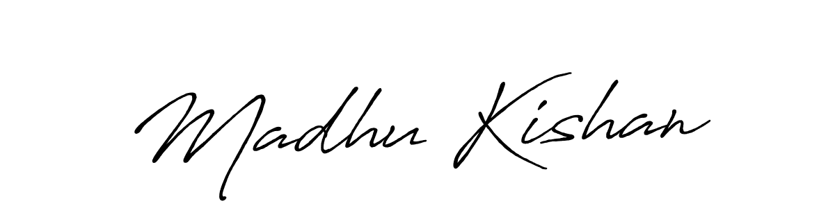 It looks lik you need a new signature style for name Madhu Kishan. Design unique handwritten (Antro_Vectra_Bolder) signature with our free signature maker in just a few clicks. Madhu Kishan signature style 7 images and pictures png
