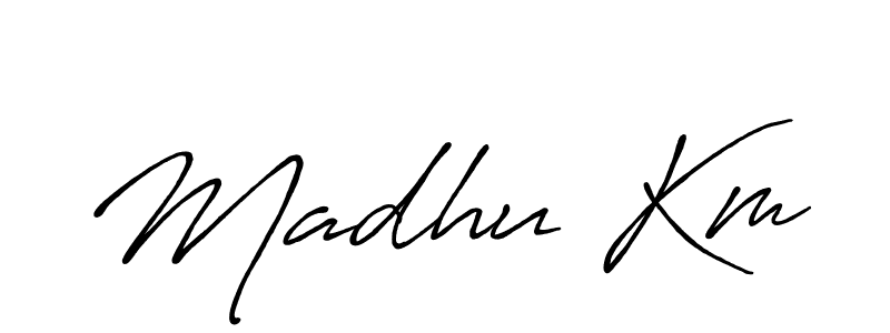 Make a beautiful signature design for name Madhu Km. Use this online signature maker to create a handwritten signature for free. Madhu Km signature style 7 images and pictures png