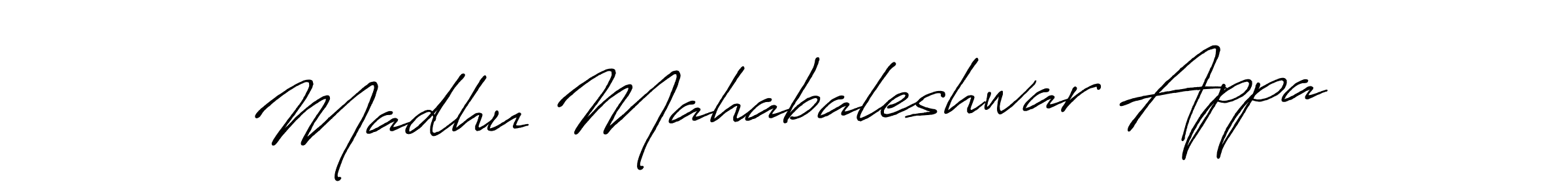 Make a short Madhu Mahabaleshwar Appa signature style. Manage your documents anywhere anytime using Antro_Vectra_Bolder. Create and add eSignatures, submit forms, share and send files easily. Madhu Mahabaleshwar Appa signature style 7 images and pictures png