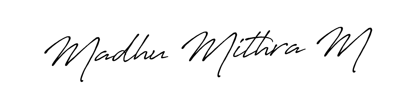 Here are the top 10 professional signature styles for the name Madhu Mithra M. These are the best autograph styles you can use for your name. Madhu Mithra M signature style 7 images and pictures png