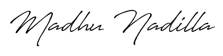 Make your name Madhu Nadilla memorable on every contract using Antro_Vectra_Bolder autograph style. Instant transparent background export available. Madhu Nadilla signature style 7 images and pictures png