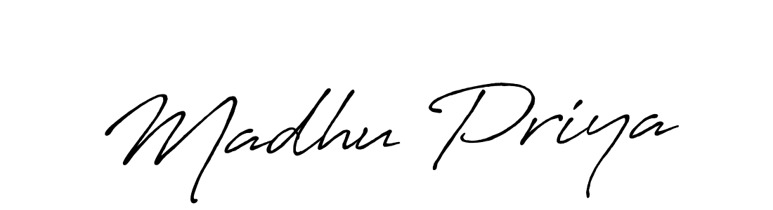 You should practise on your own different ways (Antro_Vectra_Bolder) to write your name (Madhu Priya) in signature. don't let someone else do it for you. Madhu Priya signature style 7 images and pictures png