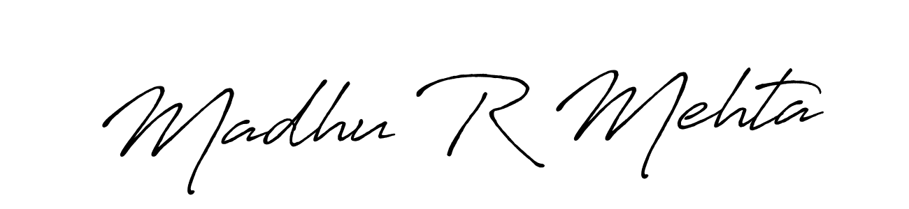 Here are the top 10 professional signature styles for the name Madhu R Mehta. These are the best autograph styles you can use for your name. Madhu R Mehta signature style 7 images and pictures png
