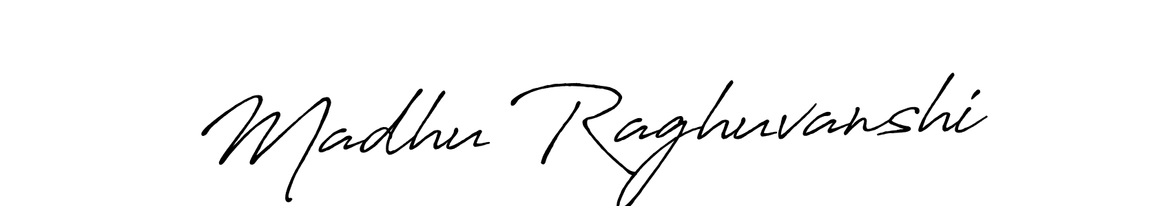 The best way (Antro_Vectra_Bolder) to make a short signature is to pick only two or three words in your name. The name Madhu Raghuvanshi include a total of six letters. For converting this name. Madhu Raghuvanshi signature style 7 images and pictures png