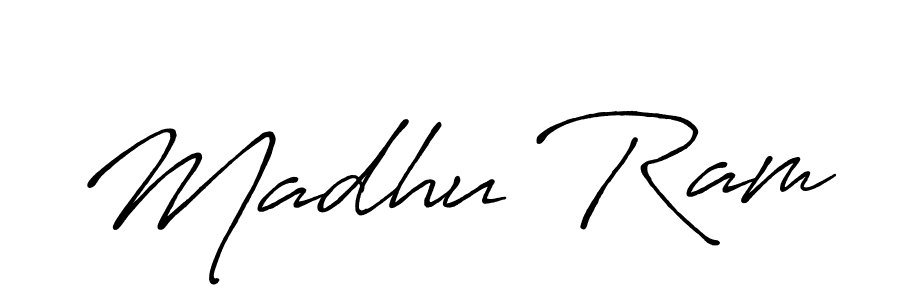 Also You can easily find your signature by using the search form. We will create Madhu Ram name handwritten signature images for you free of cost using Antro_Vectra_Bolder sign style. Madhu Ram signature style 7 images and pictures png