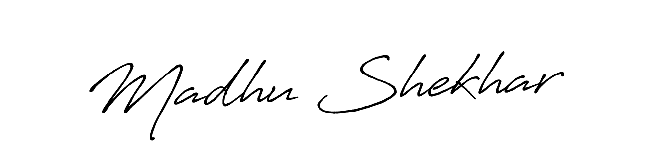 Make a short Madhu Shekhar signature style. Manage your documents anywhere anytime using Antro_Vectra_Bolder. Create and add eSignatures, submit forms, share and send files easily. Madhu Shekhar signature style 7 images and pictures png