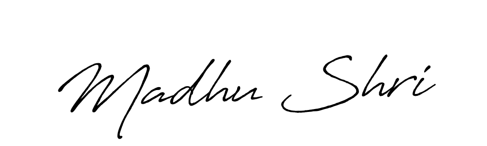 It looks lik you need a new signature style for name Madhu Shri. Design unique handwritten (Antro_Vectra_Bolder) signature with our free signature maker in just a few clicks. Madhu Shri signature style 7 images and pictures png