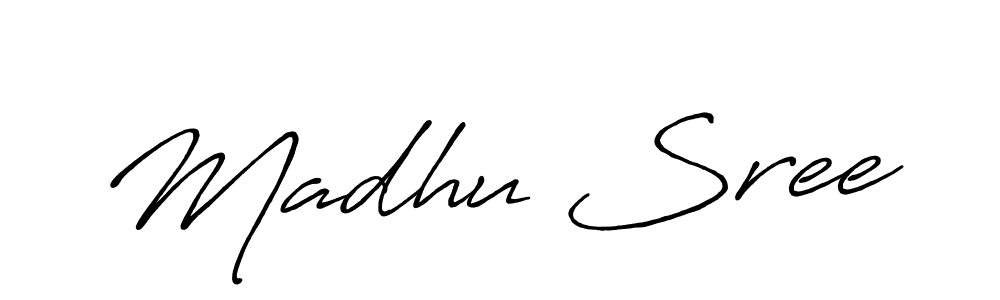 Similarly Antro_Vectra_Bolder is the best handwritten signature design. Signature creator online .You can use it as an online autograph creator for name Madhu Sree. Madhu Sree signature style 7 images and pictures png