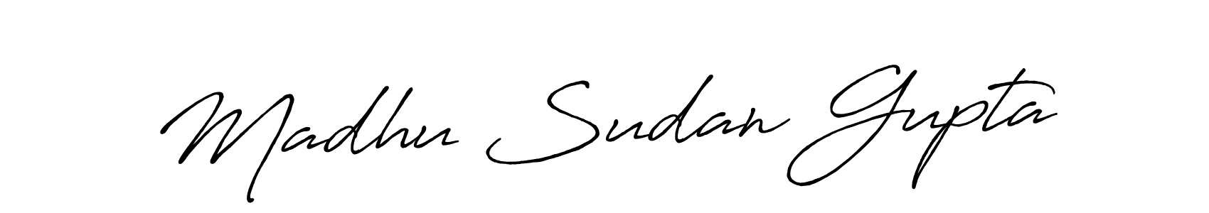 It looks lik you need a new signature style for name Madhu Sudan Gupta. Design unique handwritten (Antro_Vectra_Bolder) signature with our free signature maker in just a few clicks. Madhu Sudan Gupta signature style 7 images and pictures png