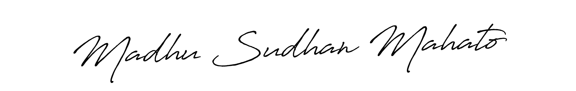 How to Draw Madhu Sudhan Mahato signature style? Antro_Vectra_Bolder is a latest design signature styles for name Madhu Sudhan Mahato. Madhu Sudhan Mahato signature style 7 images and pictures png