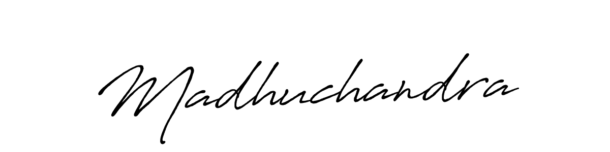 Design your own signature with our free online signature maker. With this signature software, you can create a handwritten (Antro_Vectra_Bolder) signature for name Madhuchandra. Madhuchandra signature style 7 images and pictures png