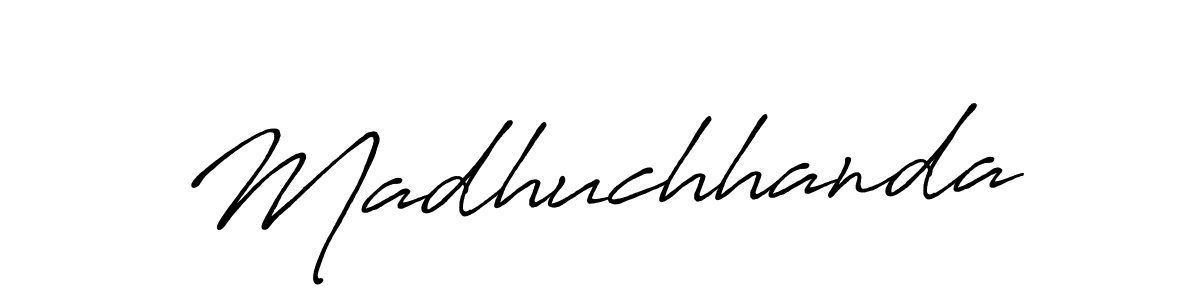 How to make Madhuchhanda name signature. Use Antro_Vectra_Bolder style for creating short signs online. This is the latest handwritten sign. Madhuchhanda signature style 7 images and pictures png