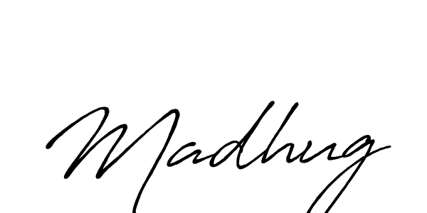 Make a beautiful signature design for name Madhug. With this signature (Antro_Vectra_Bolder) style, you can create a handwritten signature for free. Madhug signature style 7 images and pictures png