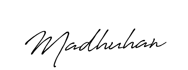 Make a beautiful signature design for name Madhuhan. Use this online signature maker to create a handwritten signature for free. Madhuhan signature style 7 images and pictures png