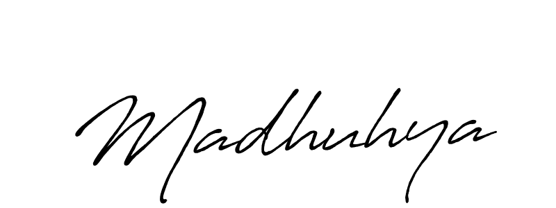 How to make Madhuhya signature? Antro_Vectra_Bolder is a professional autograph style. Create handwritten signature for Madhuhya name. Madhuhya signature style 7 images and pictures png