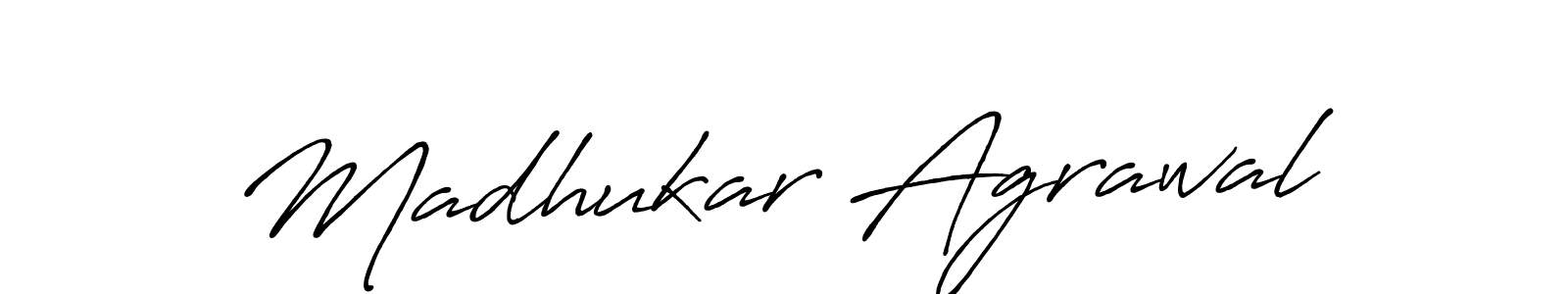 Madhukar Agrawal stylish signature style. Best Handwritten Sign (Antro_Vectra_Bolder) for my name. Handwritten Signature Collection Ideas for my name Madhukar Agrawal. Madhukar Agrawal signature style 7 images and pictures png
