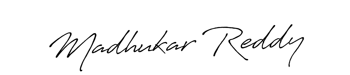 Madhukar Reddy stylish signature style. Best Handwritten Sign (Antro_Vectra_Bolder) for my name. Handwritten Signature Collection Ideas for my name Madhukar Reddy. Madhukar Reddy signature style 7 images and pictures png