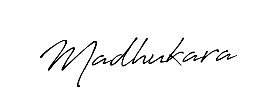 Make a beautiful signature design for name Madhukara. With this signature (Antro_Vectra_Bolder) style, you can create a handwritten signature for free. Madhukara signature style 7 images and pictures png