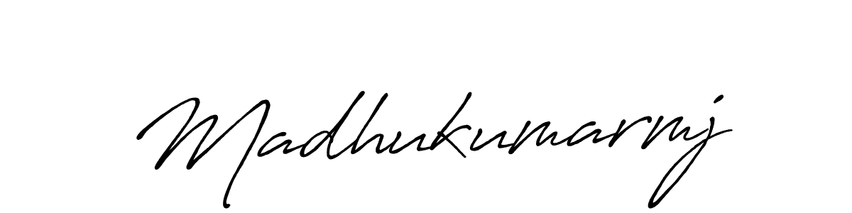 It looks lik you need a new signature style for name Madhukumarmj. Design unique handwritten (Antro_Vectra_Bolder) signature with our free signature maker in just a few clicks. Madhukumarmj signature style 7 images and pictures png