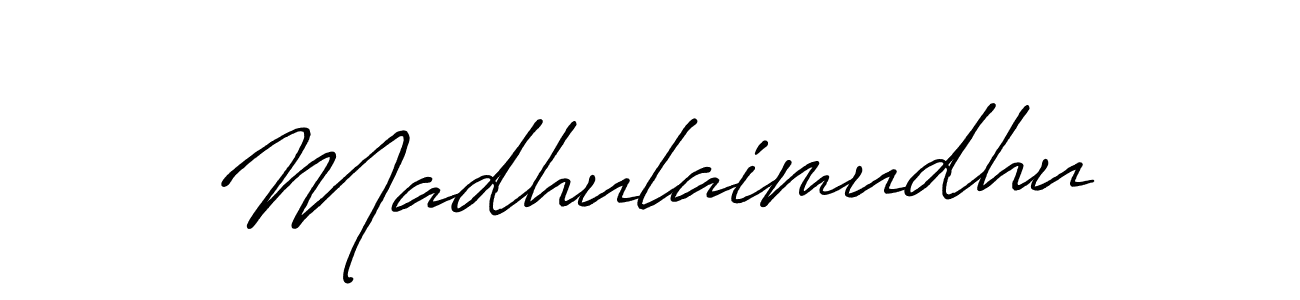 Also we have Madhulaimudhu name is the best signature style. Create professional handwritten signature collection using Antro_Vectra_Bolder autograph style. Madhulaimudhu signature style 7 images and pictures png