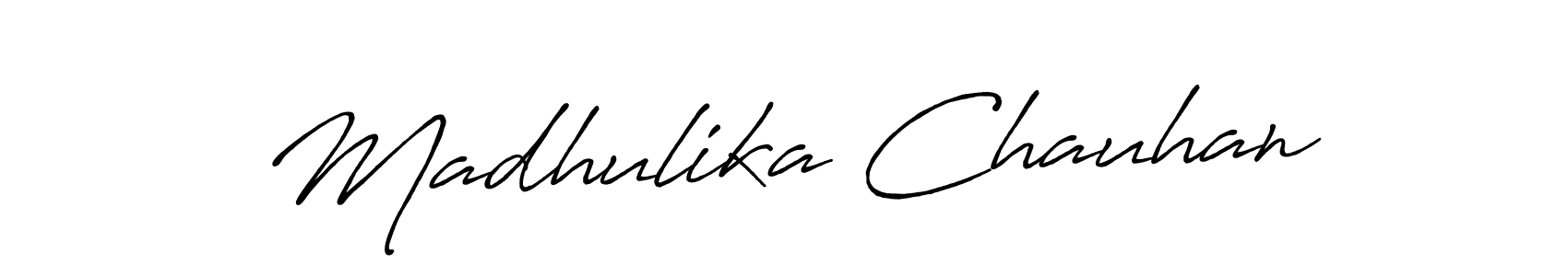 How to Draw Madhulika Chauhan signature style? Antro_Vectra_Bolder is a latest design signature styles for name Madhulika Chauhan. Madhulika Chauhan signature style 7 images and pictures png