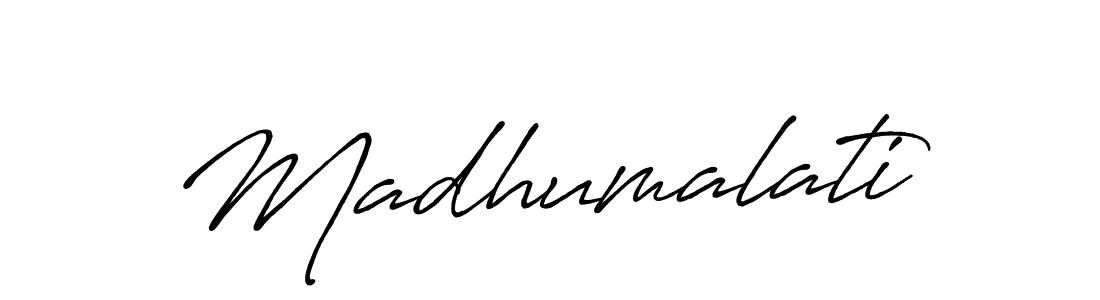 Also we have Madhumalati name is the best signature style. Create professional handwritten signature collection using Antro_Vectra_Bolder autograph style. Madhumalati signature style 7 images and pictures png