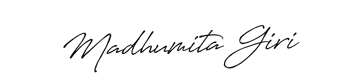 Madhumita Giri stylish signature style. Best Handwritten Sign (Antro_Vectra_Bolder) for my name. Handwritten Signature Collection Ideas for my name Madhumita Giri. Madhumita Giri signature style 7 images and pictures png