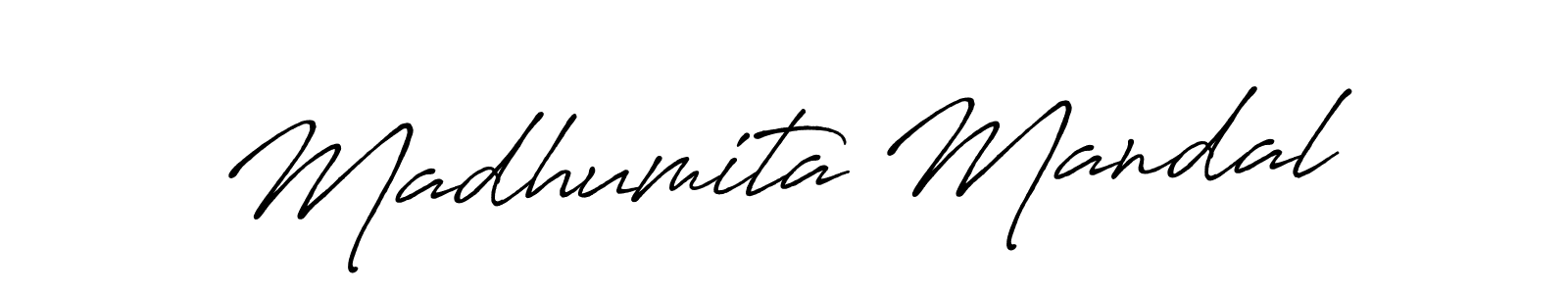 Use a signature maker to create a handwritten signature online. With this signature software, you can design (Antro_Vectra_Bolder) your own signature for name Madhumita Mandal. Madhumita Mandal signature style 7 images and pictures png