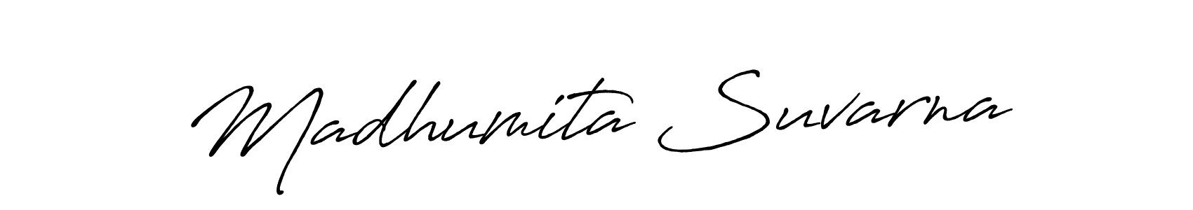 Design your own signature with our free online signature maker. With this signature software, you can create a handwritten (Antro_Vectra_Bolder) signature for name Madhumita Suvarna. Madhumita Suvarna signature style 7 images and pictures png