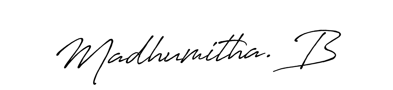 Make a beautiful signature design for name Madhumitha. B. Use this online signature maker to create a handwritten signature for free. Madhumitha. B signature style 7 images and pictures png