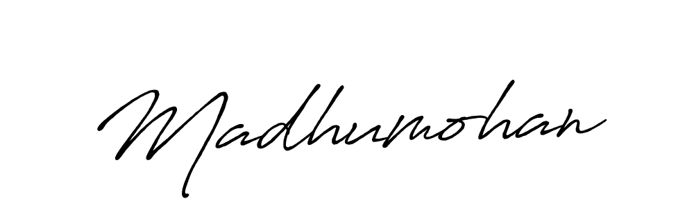 Make a beautiful signature design for name Madhumohan. With this signature (Antro_Vectra_Bolder) style, you can create a handwritten signature for free. Madhumohan signature style 7 images and pictures png