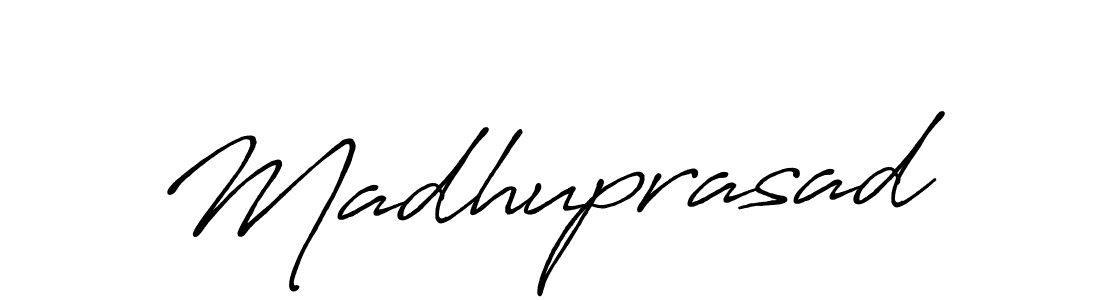 Use a signature maker to create a handwritten signature online. With this signature software, you can design (Antro_Vectra_Bolder) your own signature for name Madhuprasad. Madhuprasad signature style 7 images and pictures png