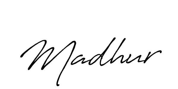 It looks lik you need a new signature style for name Madhur. Design unique handwritten (Antro_Vectra_Bolder) signature with our free signature maker in just a few clicks. Madhur signature style 7 images and pictures png