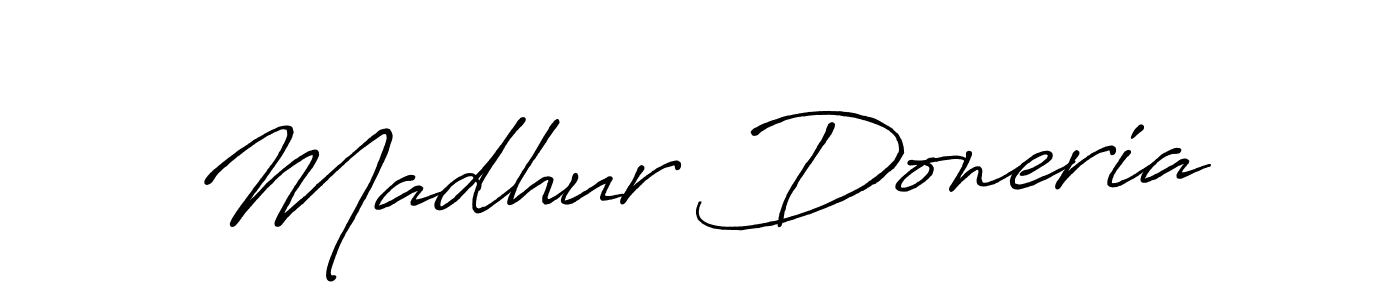 The best way (Antro_Vectra_Bolder) to make a short signature is to pick only two or three words in your name. The name Madhur Doneria include a total of six letters. For converting this name. Madhur Doneria signature style 7 images and pictures png