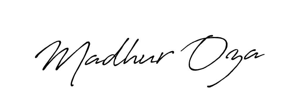 Also we have Madhur Oza name is the best signature style. Create professional handwritten signature collection using Antro_Vectra_Bolder autograph style. Madhur Oza signature style 7 images and pictures png