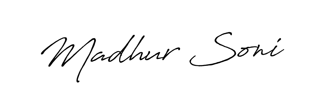 How to Draw Madhur Soni signature style? Antro_Vectra_Bolder is a latest design signature styles for name Madhur Soni. Madhur Soni signature style 7 images and pictures png