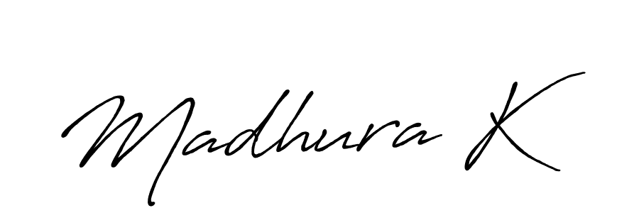 How to Draw Madhura K signature style? Antro_Vectra_Bolder is a latest design signature styles for name Madhura K. Madhura K signature style 7 images and pictures png